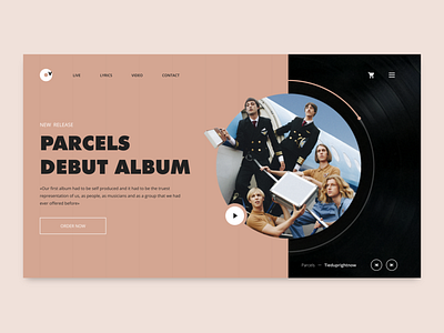 Parcels Album - Vinyl shop release concept