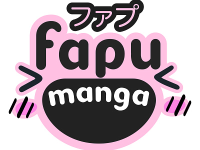 Anime and Manga logo anime branding cute girly kawaii logo manga