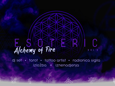 Esoteric Poster Design banner branding cosmic digital esoteric event poster socialmedia
