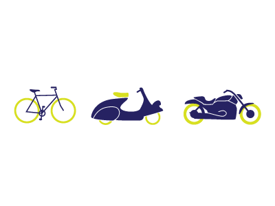 Wheels bicycle bike illustration motorcycle scooter transportation vector