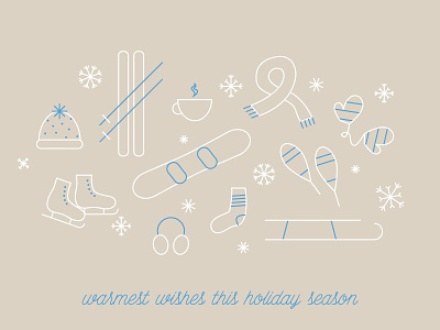 More holiday fun christmas collage holiday illustration outlines vector winter