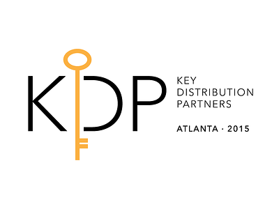 KDP logo brand branding identity key line logo