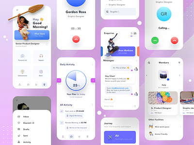 Activities & Schedule Meeting 📞 UI Kit - Work From Home 💌