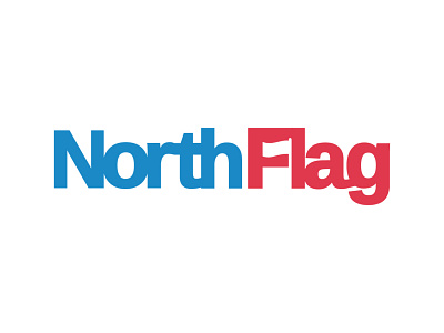North Flag blue branding flag logo negative space negativespace red