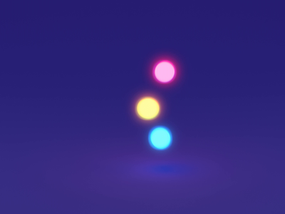Loading Animation 3d animation balls blender blue colorful loop pink simple yellow