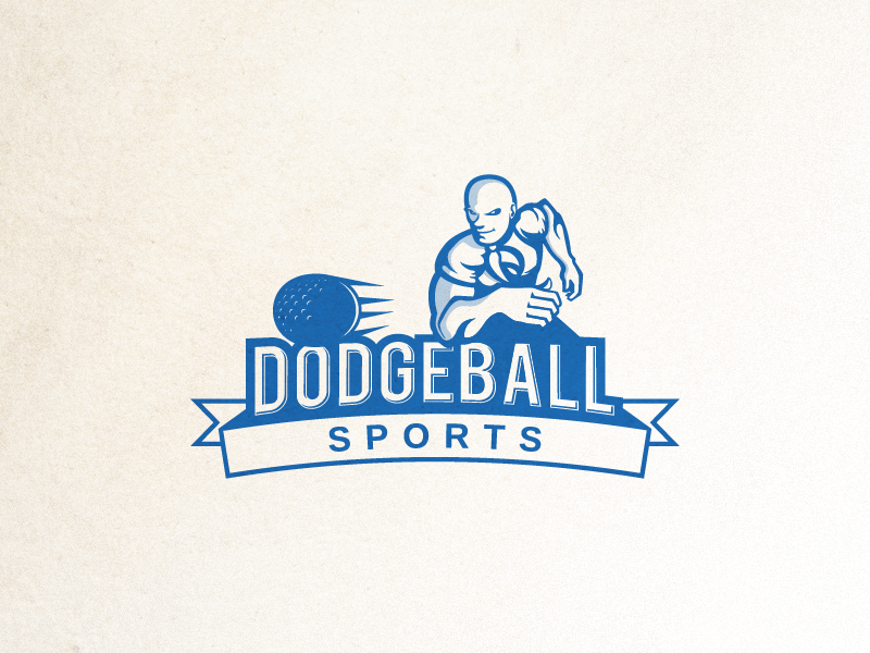 Dodgeball sports logo by Kahutrino on Dribbble