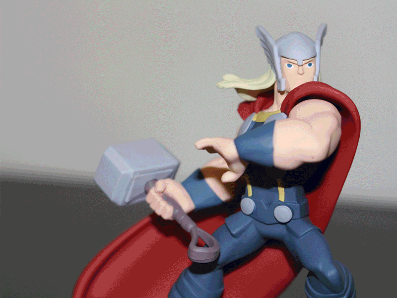 Thor action comic book digital painting fantasy marvel photoshop retouch thor toy