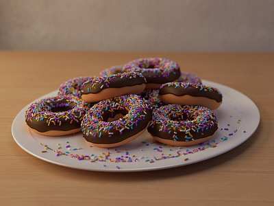 Donuts 3d blender blender 3d donut donuts sprinkle sprinkles