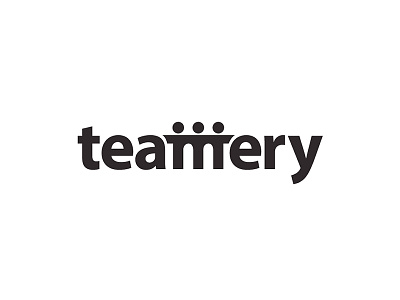 Teamery logo black logo simple team