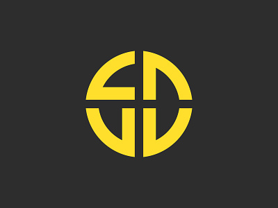 Personal brand logo branding logo monogram personal brand sd yellow