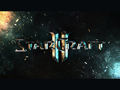 StarCraft II logo 3D recreation 3d blender concept craft ii logo star starcraft starcraft 2