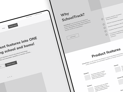 Solution Homepage Wireframe