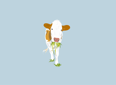 Moo adobe illustrator art print caute design designer graphic illustration