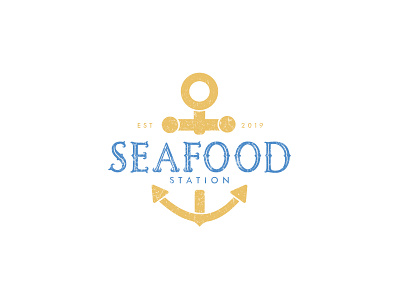 Seafood Station Branding brand identity branding food food illustration graphic design illustration logo menu restaurant seafood streetfood typogaphy