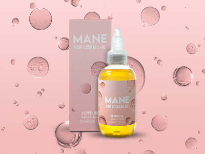 Mane Hair Cocktail Packaging branding graphic design label label packaging luxury minimal packaging
