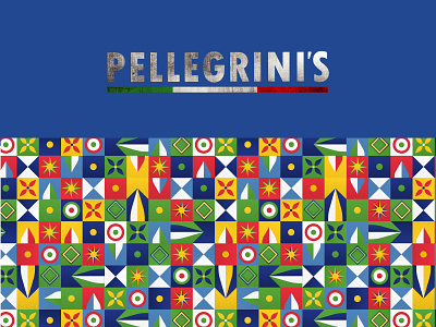 Pellegrini's Italian Restaurant Brand Identity Pattern abstract brand identity branding food graphic design illustration pattern restaurant vector vector illustration