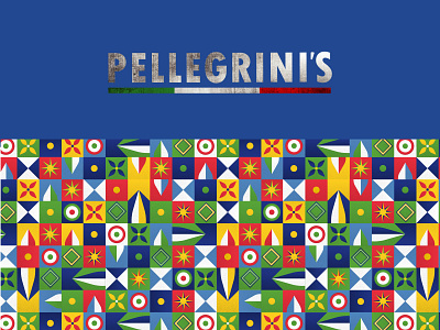 Pellegrini's Italian Restaurant Brand Identity Pattern