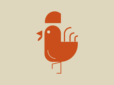 Chicken abstract animal branding chicken flatdesign flatillustration food geometic graphic design illustrator logo logomark minimal rooster