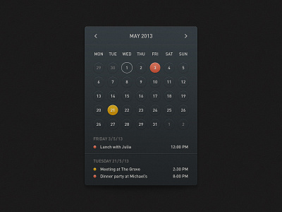 Calendar Widget