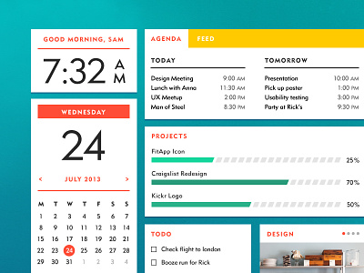 Work Dashboard clean dashboard design flat info interface kit metro minimal profile simple ui