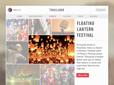 Discover Thailand app clean design discover grid info ios minimal thailand ui web