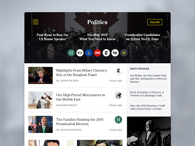 News Reader app feed ipad mobile news reader rss social ui ux