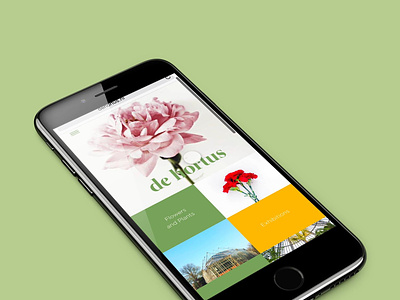 De Hortus. amsterdam art botanicals design mobile nederlands ui ux