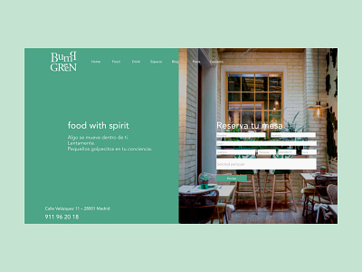 Bump Green -Web amsterdam design restaurant ui ux web