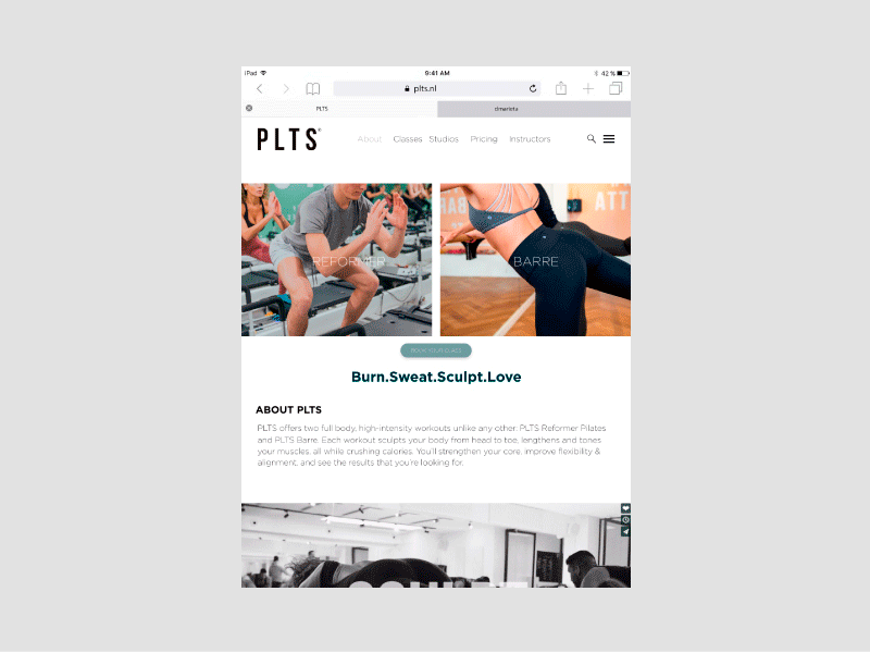 PLTS amsterdam design ipad ui ux web