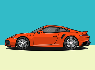911 Turbo S illustrator