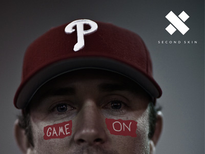 Second Skin: Game On baseball branding poster student work