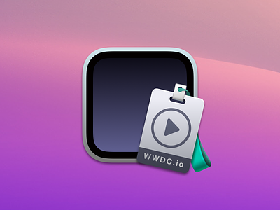 WWDC.io macOS app icon apple badge event icon icon design wwdc