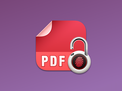 PDF Protector macOS app icon app app icon apple icon icon design