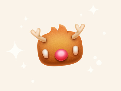 Santa's reindeer avatar