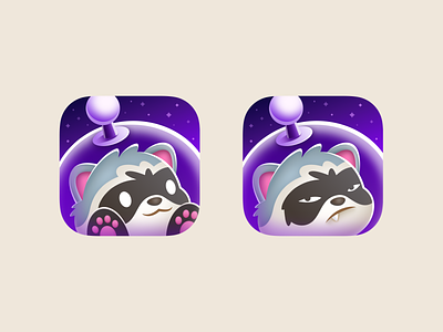 Apollo for Reddit animal apollo app icon galaxy icon icon design illustration ios iphone raccoon space