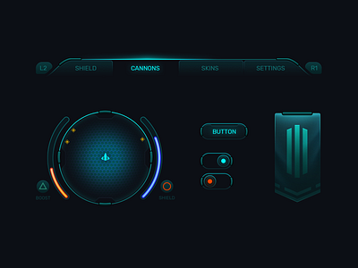 Mini Sci-Fi Ui Kit By Raphael Lopes On Dribbble