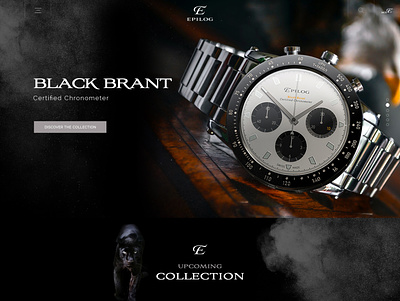 E- commerce home page black white black branding design blacktheme ecommerce ecommerce business ecommerce design ecommerdesign luxury branding luxury web page design luxury web page design premium premium mockup premium psd psd design psd template watch website design watches watchsellingsite webdesign webpagedesign