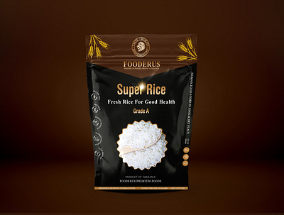 Super Rice packaging design branding creativity illustration logo minimul typography vector website design