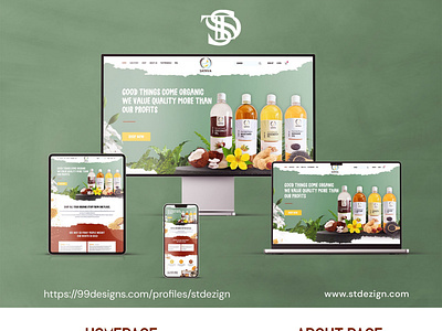 Food oil webpage design Presentation