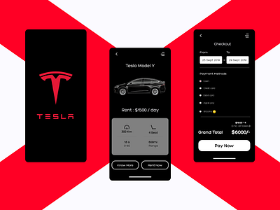 Tesla - Rental App Concept