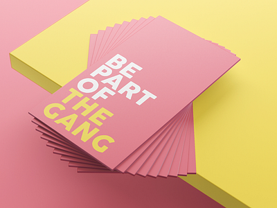 The Gang - Business Card - Front brading business card graphic design visual identity