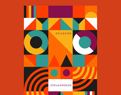 Geometric Poster idea! bold branding bright creative graphic illustration typography
