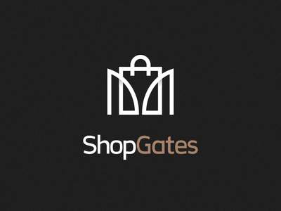 Shopgates logo adobe illustrator branding design graphic design identity branding logo logo design logo design branding vector