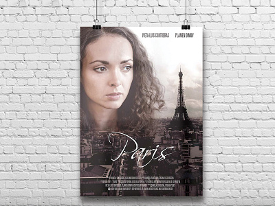 Paris - short film design graphic design movie poster poster art print print design