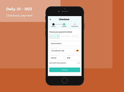 Daily UI - 002 / Checkout payment checkout checkout form checkout payment dailyui002 dayliui ui002