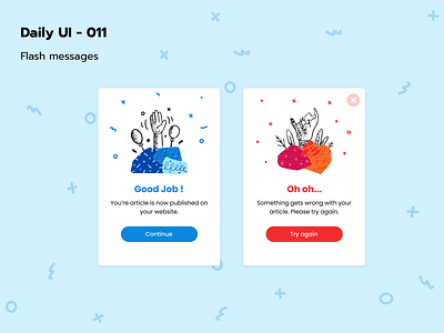 Daily UI - 011 / Flash messages
