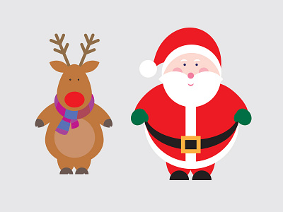 Free Christmas Vectors christmas free freebie reindeer santa vectors