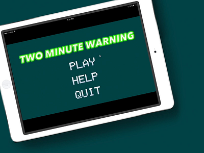 Two Minute Warning american football blender blender3d c game game design game development games nfl online games unity