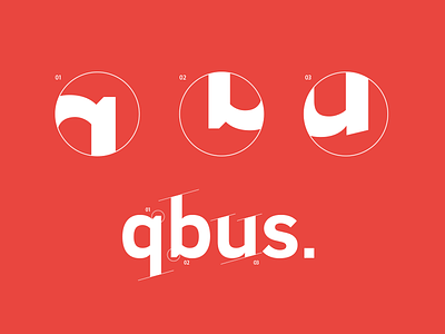 qbus architects Brand brand branding graphic design identity logo logotype q qubus red typography