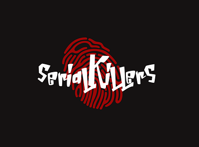 Serial Killers branding design flat logo minimal serial killer true crime typography
